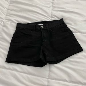 Black Jean Shorts